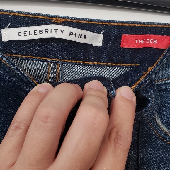 Celebrity Pink Curvy Hi-Rise The Deb Distressed Cutoff Shorts Size 1/25 … - Picture 6 of 8